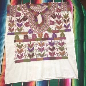 Hand Embroidered Chiapas Blouse Mexican Boho